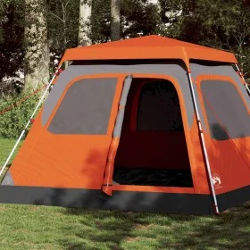 Iglu-Zelt 6 Personen schnell öffnend grau/orange von vidaXL, Zelte - Ref: Foro24-4004235, Preis: 202,06 €, Rabatt: %