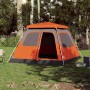 Iglu-Zelt 6 Personen schnell öffnend grau/orange von vidaXL, Zelte - Ref: Foro24-4004235, Preis: 179,82 €, Rabatt: %