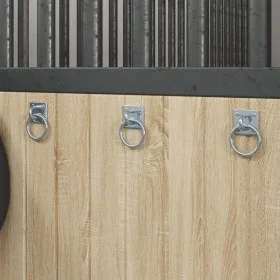 Hook rings with plates 3 units silver steel by vidaXL, Horse feed - Ref: Foro24-172470, Price: 14,44 €, Discount: %