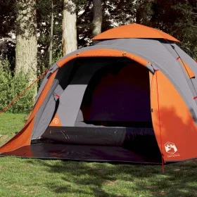 3 person igloo tent quick opening grey/orange by vidaXL, tents - Ref: Foro24-4004228, Price: 144,01 €, Discount: %