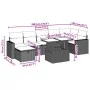 Gartensofa- und Kissenset 8-teilig aus grauem synthetischem Rattan von vidaXL, Gartensets - Ref: Foro24-3274830, Preis: 513,0...