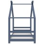 Estructura de cama infantil madera maciza pino gris 80x160 cm by vidaXL, Cribs and beds for children - Ref: Foro24-289614, Pr...
