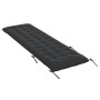 Sonnenliegenkissen aus schwarzem Wildlederimitat, 160 x 50 x 10 cm von vidaXL, Kissen für Stühle und Sofas - Ref: Foro24-3665...