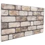 3D wall panels 10 units EPS light brown 100x50 cm by vidaXL, Wall covering - Ref: Foro24-4008546, Price: 211,10 €, Discount: %