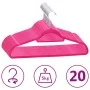 Juego de perchas ropa 20 uds antideslizantes terciopelo rosa de vidaXL, Perchas - Ref: Foro24-289923, Precio: 24,44 €, Descue...