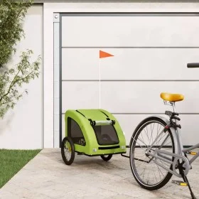 Haustier-Fahrradanhänger, Eisen-Oxford-Stoff, grün von vidaXL, Kinderwagen für Haustiere - Ref: Foro24-93969, Preis: 96,58 €,...