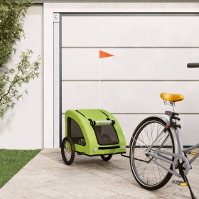 Haustier-Fahrradanhänger, Eisen-Oxford-Stoff, grün von vidaXL, Kinderwagen für Haustiere - Ref: Foro24-93969, Preis: 97,20 €,...