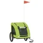 Haustier-Fahrradanhänger, Eisen-Oxford-Stoff, grün von vidaXL, Kinderwagen für Haustiere - Ref: Foro24-93969, Preis: 96,58 €,...