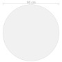 Matte PVC table protector Ø 90 cm 2 mm by vidaXL, Table accessories - Ref: Foro24-288250, Price: 37,82 €, Discount: %