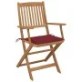 8 Stück klappbare Gartenstühle und Kissen aus massivem Akazienholz von vidaXL, Gartenstühle - Ref: Foro24-3075094, Preis: 399...