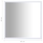 Weißer Spiegel 40x40 cm von vidaXL, Spiegel - Ref: Foro24-322716, Preis: 34,00 €, Rabatt: %