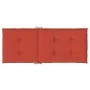 High back chair cushions 6 pcs red melange fabric 120x50x4 cm by vidaXL, Cushions for chairs and sofas - Ref: Foro24-4002432,...