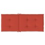 Kissen für Hochlehner, 6 Stück, roter Melange-Stoff, 120 x 50 x 4 cm von vidaXL, Kissen für Stühle und Sofas - Ref: Foro24-40...