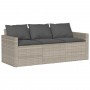 6-teiliges Gartensofa-Set und graue synthetische Rattankissen von vidaXL, Gartensets - Ref: Foro24-3213554, Preis: 502,46 €, ...