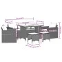 6-piece garden sofa set and gray synthetic rattan cushions by vidaXL, Garden sets - Ref: Foro24-3213554, Price: 534,09 €, Dis...