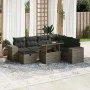 Garden sofa and cushion set 8 pieces gray synthetic rattan by vidaXL, Garden sets - Ref: Foro24-3275320, Price: 534,60 €, Dis...