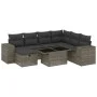 Garden sofa and cushion set 8 pieces gray synthetic rattan by vidaXL, Garden sets - Ref: Foro24-3275320, Price: 534,60 €, Dis...