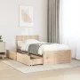 Solid pine wood bed frame with drawers 100x200 cm by vidaXL, Beds and slatted bases - Ref: Foro24-846789, Price: 143,35 €, Di...