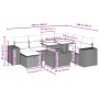 Gartensofa- und Kissenset 8-teilig aus grauem synthetischem Rattan von vidaXL, Gartensets - Ref: Foro24-3275320, Preis: 534,0...