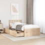 Solid pine wood bed frame with drawers 90x190 cm by vidaXL, Beds and slatted bases - Ref: Foro24-846804, Price: 170,71 €, Dis...
