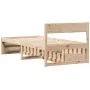 Solid pine wood bed frame with drawers 90x190 cm by vidaXL, Beds and slatted bases - Ref: Foro24-846804, Price: 175,40 €, Dis...