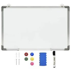Magnetic dry erase whiteboard white steel 60x40 cm by vidaXL, White boards - Ref: Foro24-146631, Price: 36,60 €, Discount: %