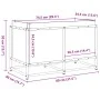 Pflanzgefäß aus massivem Kiefernholz, 80 x 40 x 50 cm von vidaXL, Töpfe und Pflanzgefäße - Ref: Foro24-847028, Preis: 79,38 €...
