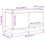 Pflanzgefäß aus massivem Kiefernholz, 80 x 40 x 50 cm von vidaXL, Töpfe und Pflanzgefäße - Ref: Foro24-847028, Preis: 83,11 €...