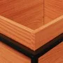 Pflanzgefäß aus massivem, wachsbraunem Kiefernholz, 100 x 40 x 50 cm von vidaXL, Töpfe und Pflanzgefäße - Ref: Foro24-847035,...