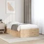 Solid pine wood bed frame 75x190 cm by vidaXL, Beds and slatted bases - Ref: Foro24-846846, Price: 102,98 €, Discount: %