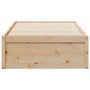 Solid pine wood bed frame 75x190 cm by vidaXL, Beds and slatted bases - Ref: Foro24-846846, Price: 104,12 €, Discount: %