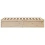 Solid pine wood bed frame 75x190 cm by vidaXL, Beds and slatted bases - Ref: Foro24-846846, Price: 102,98 €, Discount: %