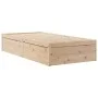 Solid pine wood bed frame 75x190 cm by vidaXL, Beds and slatted bases - Ref: Foro24-846846, Price: 102,98 €, Discount: %