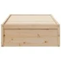 Solid pine wood bed frame 90x200 cm by vidaXL, Beds and slatted bases - Ref: Foro24-846831, Price: 128,76 €, Discount: %