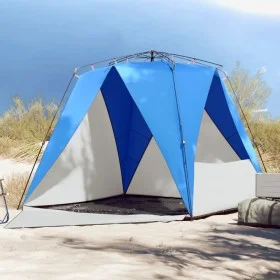 Tienda de playa 4 personas impermeable apertura rápida azul de vidaXL, Tiendas de campaña - Ref: Foro24-4005305, Precio: 106,...