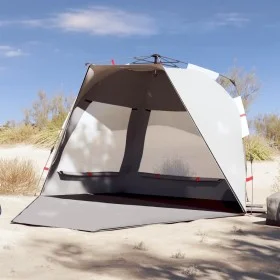 Beach tent 3 people waterproof quick opening gray by vidaXL, tents - Ref: Foro24-4005313, Price: 89,54 €, Discount: %