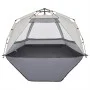 Beach tent 3 people waterproof quick opening gray by vidaXL, tents - Ref: Foro24-4005313, Price: 89,54 €, Discount: %