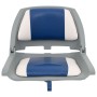 Set of 4 folding boat seats with white and blue cushion by vidaXL, Sailboats - Ref: Foro24-272241, Price: 166,68 €, Discount: %