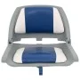 Set of 4 folding boat seats with white and blue cushion by vidaXL, Sailboats - Ref: Foro24-272241, Price: 164,40 €, Discount: %