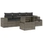 6-piece garden furniture set and gray synthetic rattan cushions by vidaXL, Garden sets - Ref: Foro24-3275290, Price: 408,18 €...