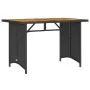 6-teiliges Gartensofa-Set und schwarze synthetische Rattankissen von vidaXL, Gartensets - Ref: Foro24-3213556, Preis: 519,34 ...