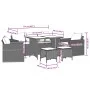6-piece garden sofa set and black synthetic rattan cushions by vidaXL, Garden sets - Ref: Foro24-3213556, Price: 519,34 €, Di...