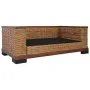 2-seater sofa with brown natural rattan cushions by vidaXL, Sofas - Ref: Foro24-283079, Price: 538,91 €, Discount: %