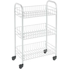 Metaltex Kitchen trolley with 3 baskets Siena white by Metaltex, Kitchen and dining carts - Ref: Foro24-430397, Price: 33,54 ...