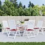 Cojines silla de jardín 6 uds tela Oxford rojo tinto 40x40x3 cm de vidaXL, Cojines para sillas y sofás - Ref: Foro24-314022, ...