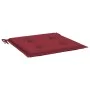 Cojines silla de jardín 6 uds tela Oxford rojo tinto 40x40x3 cm de vidaXL, Cojines para sillas y sofás - Ref: Foro24-314022, ...
