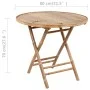 Set de comedor exterior plegable 5 piezas con cojines bambú by vidaXL, Garden sets - Ref: Foro24-3063968, Price: 269,44 €, Di...