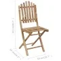 Faltbares 5-teiliges Gartenmöbel-Set mit Bambus-Kissen von vidaXL, Gartensets - Ref: Foro24-3063968, Preis: 269,70 €, Rabatt: %