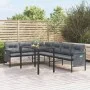 Garden dining set 2 pieces anthracite gray steel by vidaXL, Garden sets - Ref: Foro24-3187260, Price: 418,72 €, Discount: %