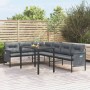 Juego de comedor de jardín 2 piezas acero gris antracita de vidaXL, Conjuntos de jardín - Ref: Foro24-3187260, Precio: 376,13 €